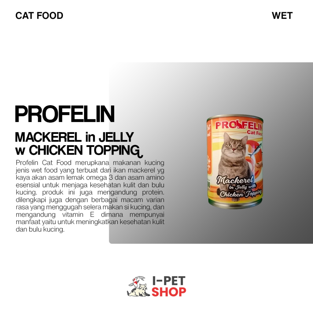 Profelin Cat Food Kaleng Mackerel Series All Variant