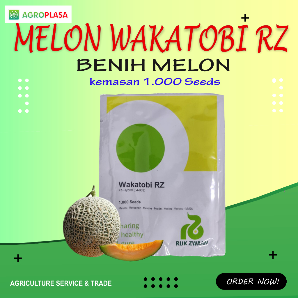 Benih Melon WAKATOBI RZ kemasan isi 1000 seed