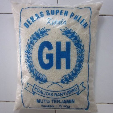 

[5 kg] beras GH murah super pulen kemasan 5 kg