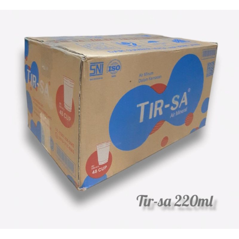AIR MINERAL TIR-SA 220 ML 1 DUS isi 48 gelas