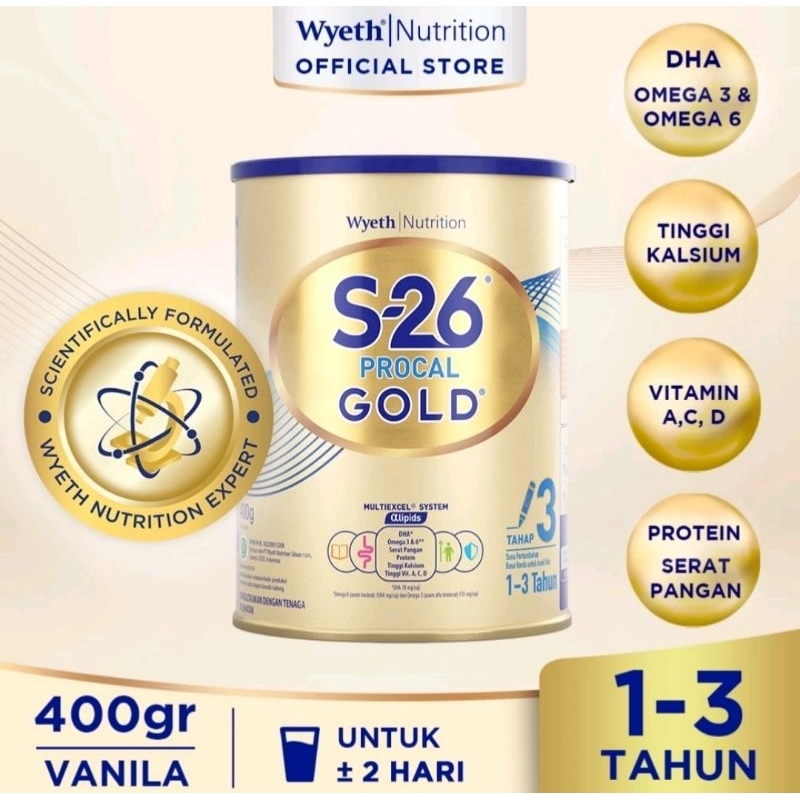 

S26PROCALGOLDVANILA900grSUSUPERTUMBUHAN1-3TAHUN