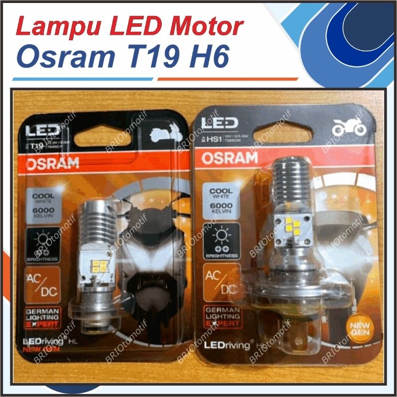 OSRAM T19 H6 PUTIH KUNING LED LAMPU DEPAN MOTOR