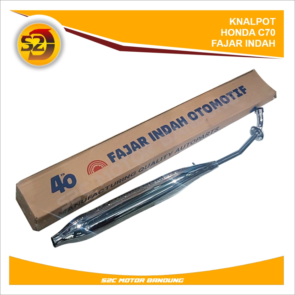 KNALPOT HONDA C70 FAJAR INDAH ORIGINAL