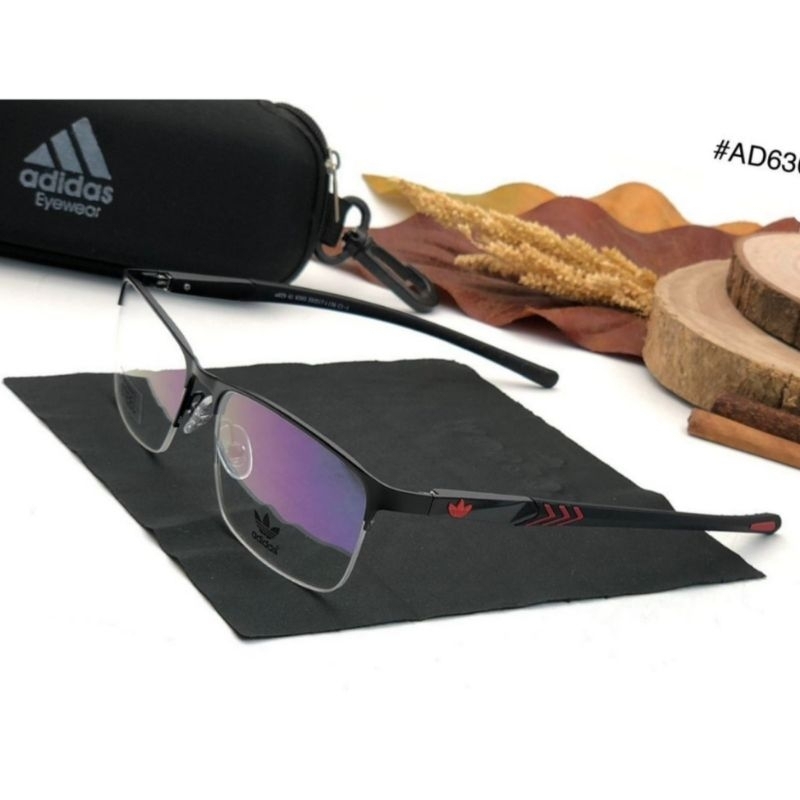 frame kacamata adidas 6305 halfrims frame kacamata running pria sport