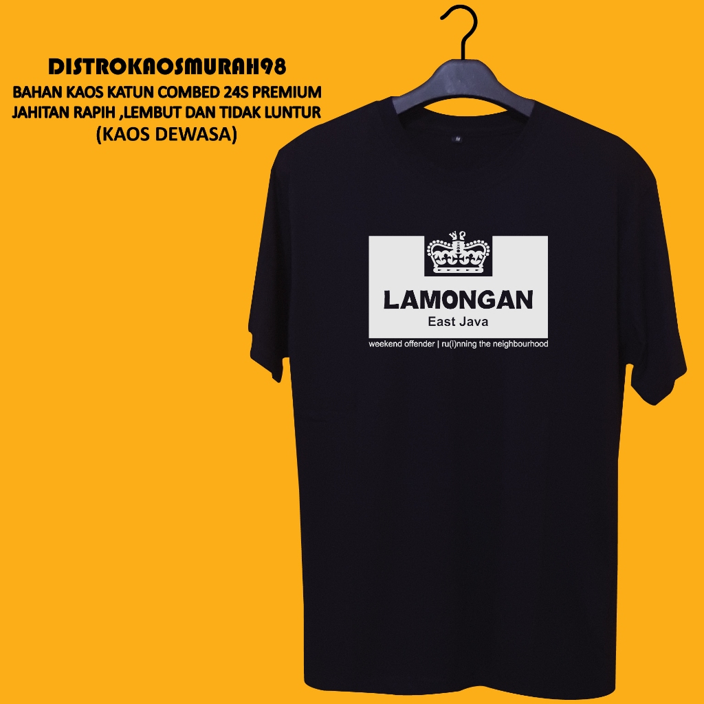 KAOS DISTRO WEEKEND OFFENDER LAMONGAN CITY