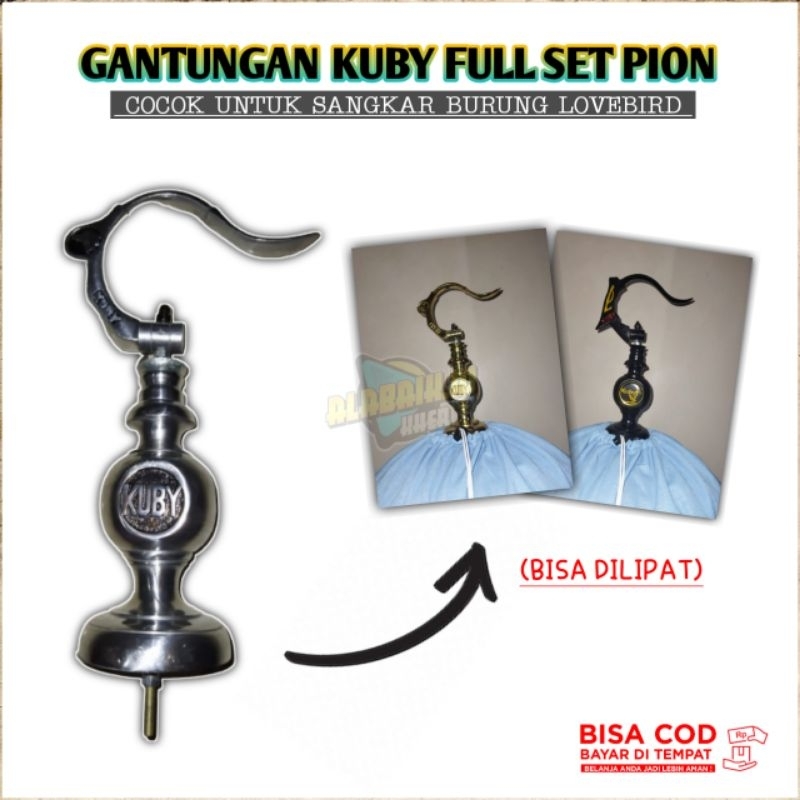 NEW GANTUNGAN KUBY PLUS PION SANGKAR BURUNG LOVEBIRD