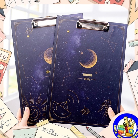 

Terlaku. Papan Jalan / Papan Ujian / Clipboard A4 Motif Space AT0076 ➠❉✳