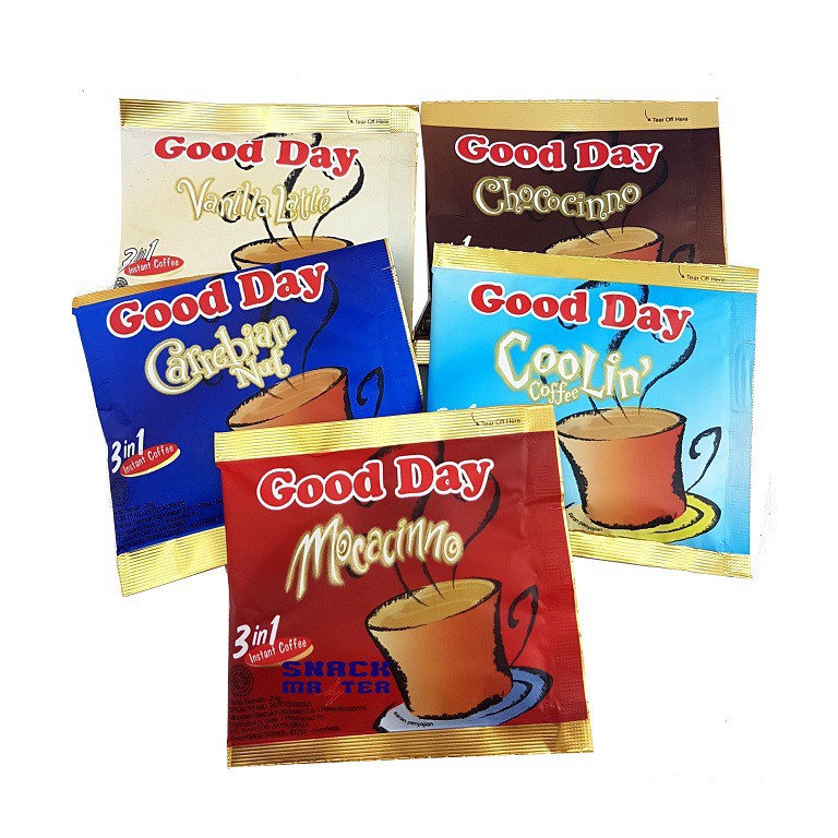 

[7YJ] Kopi Good Day Hot Renceng - Netto 10 sachet x 20 gr ➡Terbaru