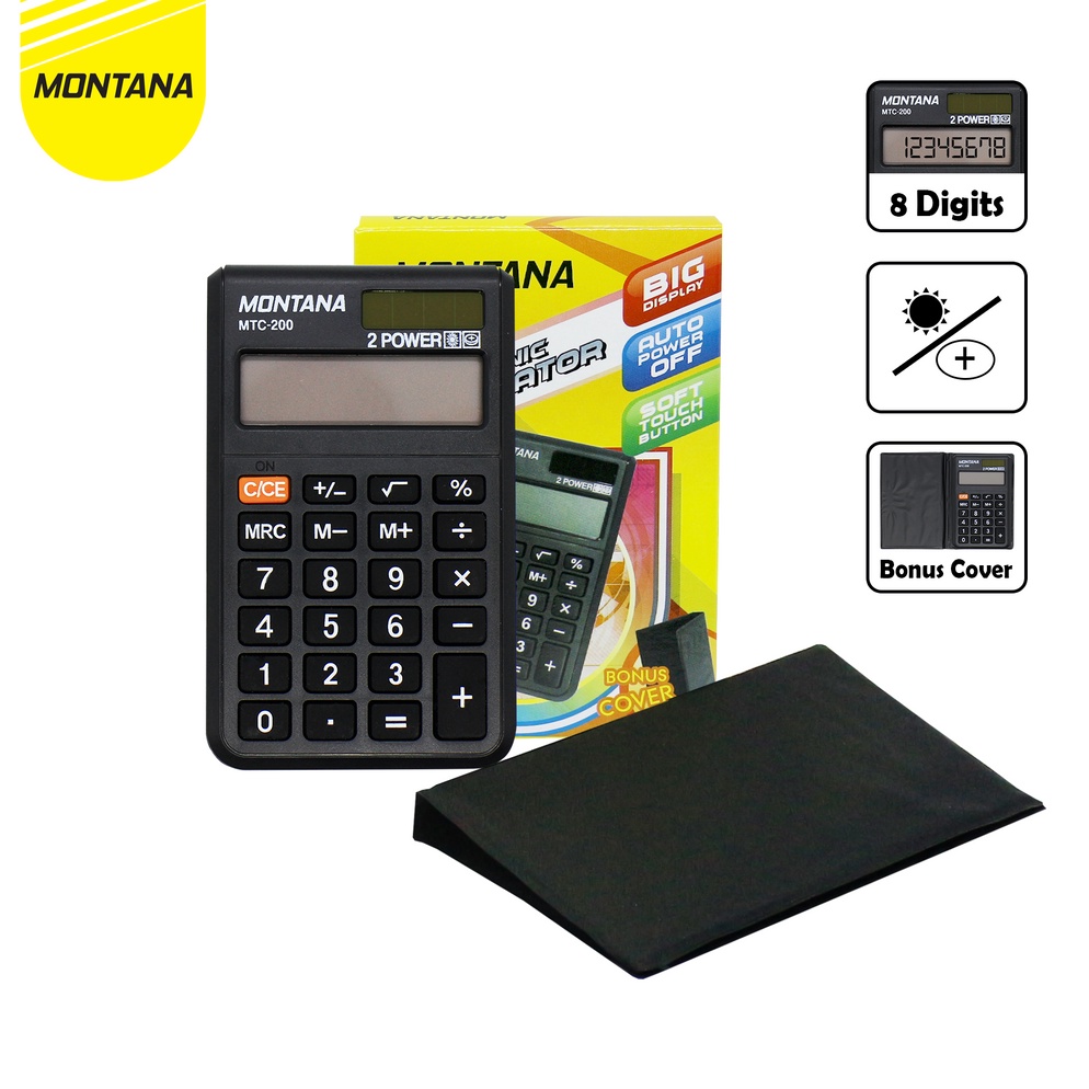 

[00L97] MONTANA Calculator / Kalkulator Montana MTC 200 / 8 Digits 80