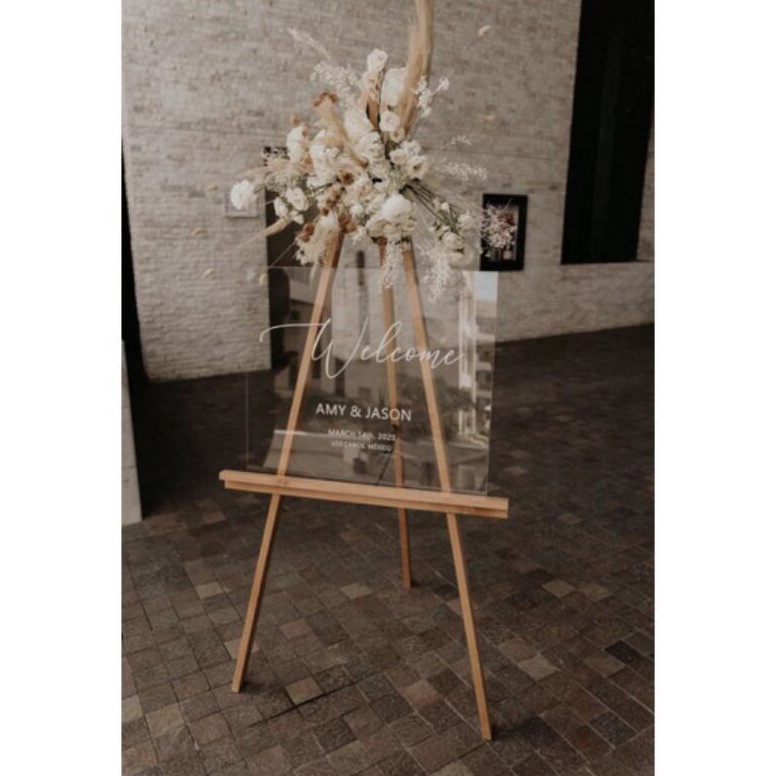 

hj52EQ86 wooden easel 100 cm/standing tripod kayu/stand lukis /stand foto ✣Harga Termurah