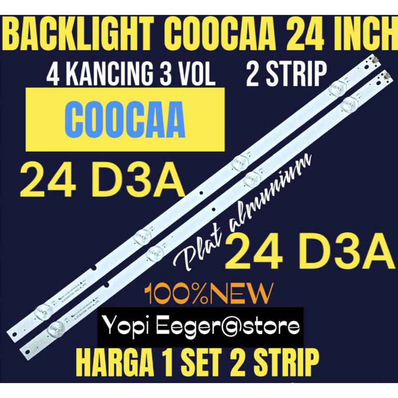 BACKLIGHT TV LCD LED COOCAA 24 INCH 24D3A BACKLIGHT TV COOCAA