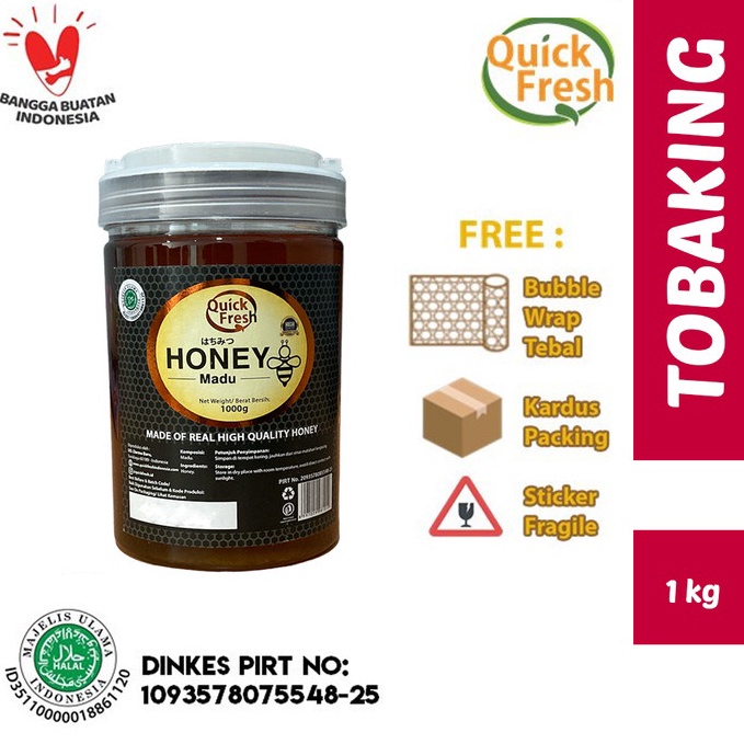 

[YAL] Madu Murni Asli Quick Fresh Honey 1kg Bucket Plastik Terkini