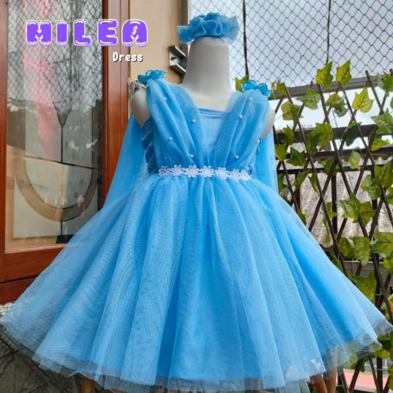 (DRESSKIDS) DRESS MILEA/DRESS ANAK MURAH/DRESS PRINCESS ANAK/DRESS FROZEN ANAK/DRESS NATAL ANAK/DRES