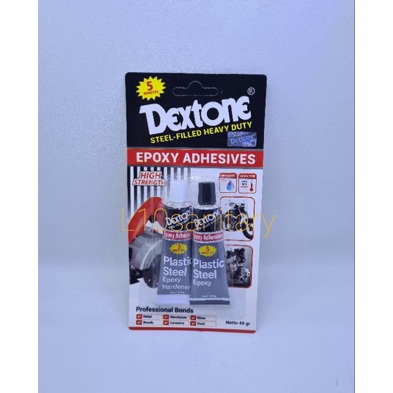 

Big Sale Lem Dextone 5 Menit / Lem Besi Epoxy Campur Hitam Putih DEXTONE 48 gram ☋➔✰✪