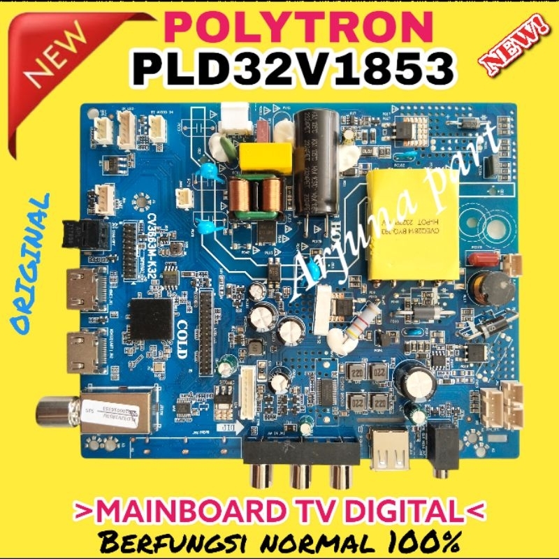 MAINBOARD TV POLYTRON PLD 32V1853 / MB TV POLYTRON PLD 32V1853 / MESIN TV POLYTRON PLD 32V1853 / MOD