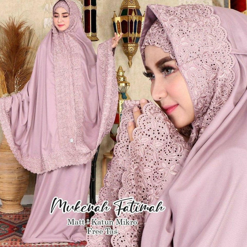 Terlaku. MUKENA DEWASA FATIMAH KHADIJAH MUKENA KHADIJAH SYAHRINI Mukena Fatimah Khadijah (BISA COD)S