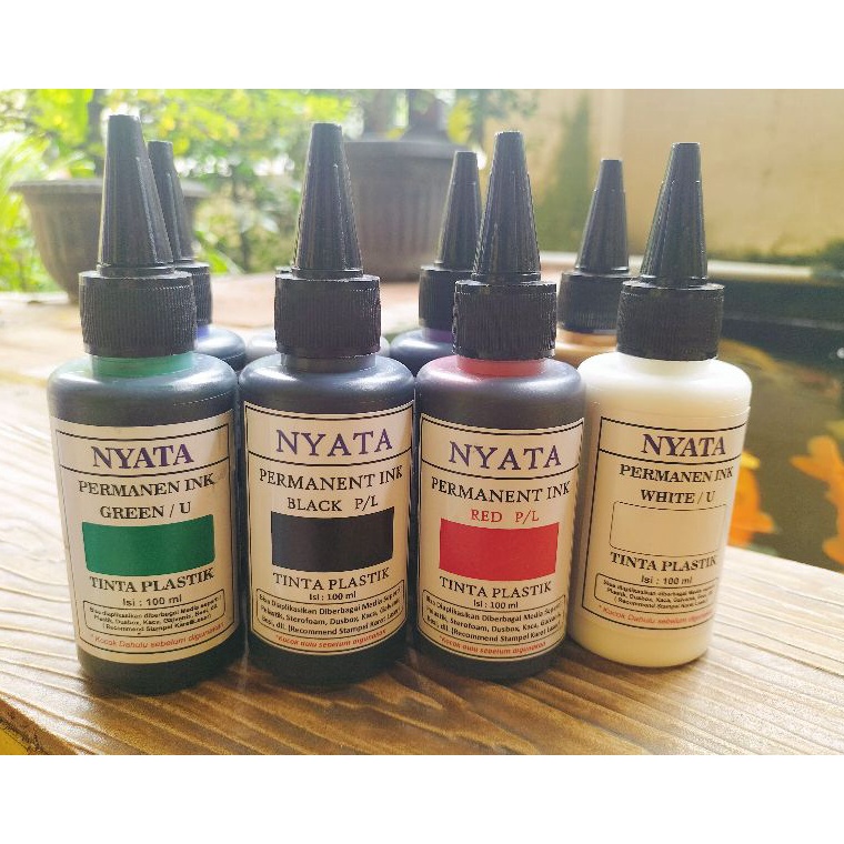 

[♡J32$] TINTA SETEMPEL PAD/ MANUAL PERMANENT ,MEDIA PLASTIKC ,isi100ml, ready 9 varian warna [154]