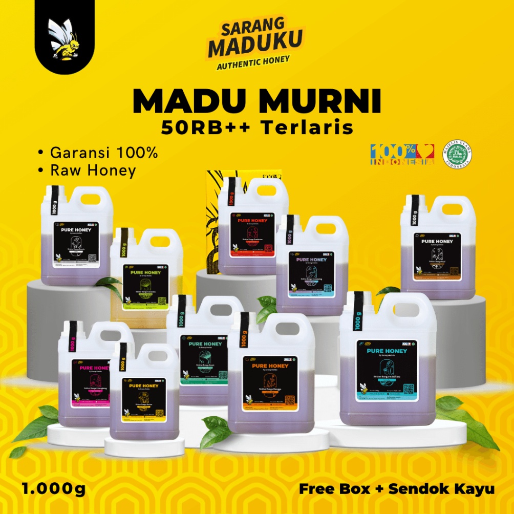 

[✫S97&] Sarang Maduku - Madu Asli Madu Murni Madu Asli 100% Tanpa Campuran Raw Honey [150]