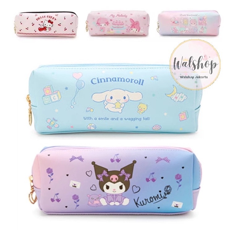

Ready Stok Walshop - Tempat Pensil 2 Resleting Premium Sanrio Melody Cinnamoroll Kuromi Twin Stars - TP002 Dijual Murah