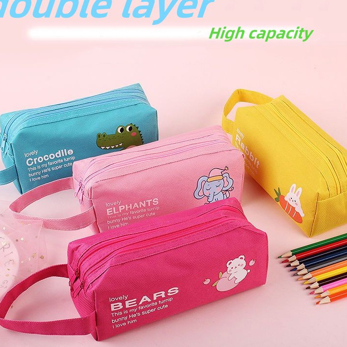 

Terupdate Tempat Pensil/ Tempat Pensil Ritsleting Ganda/Dompet Pensil 2 sleting ➦✫✢