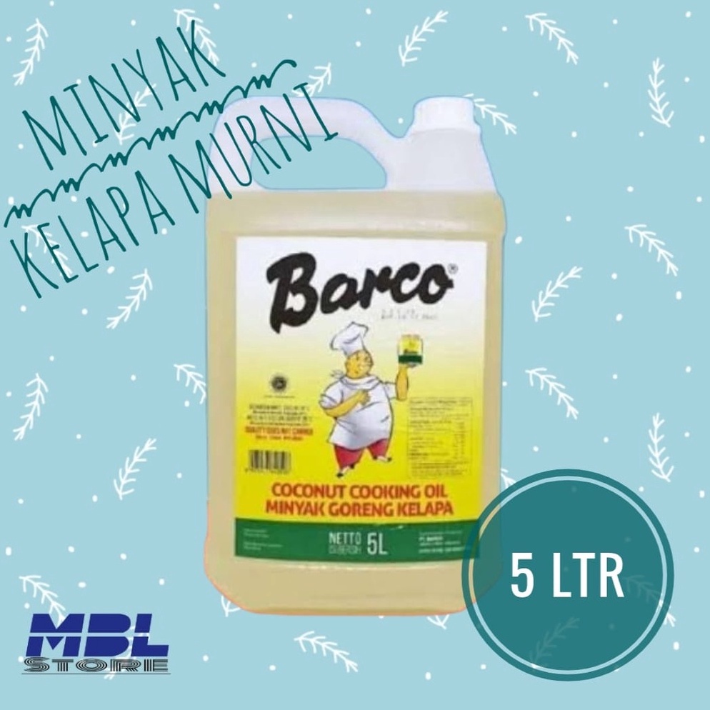 

[☺B90<] Minyak Goreng Kelapa Barco 5 Liter Jerigen Barang Terupdate