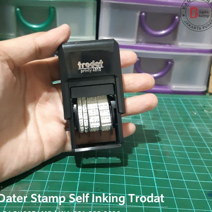 

★★★★★ Stempel Trodat 4810 Stempel Tanggal Otomatis / Dater Otomatis Terlaku.