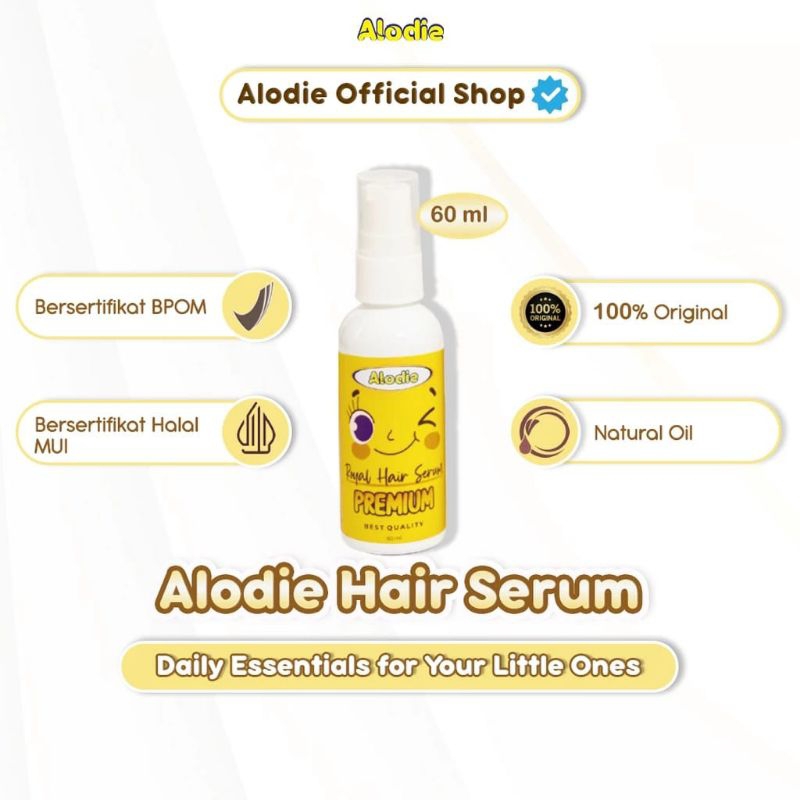 Alodie Royal Hair Serum - Perawatan Rambut Bayi/Penumbuh Rambut Bayi/Serum Rambut Bayi/Penyubur Rambut Bayi/Penumbuh Rambut 60ml