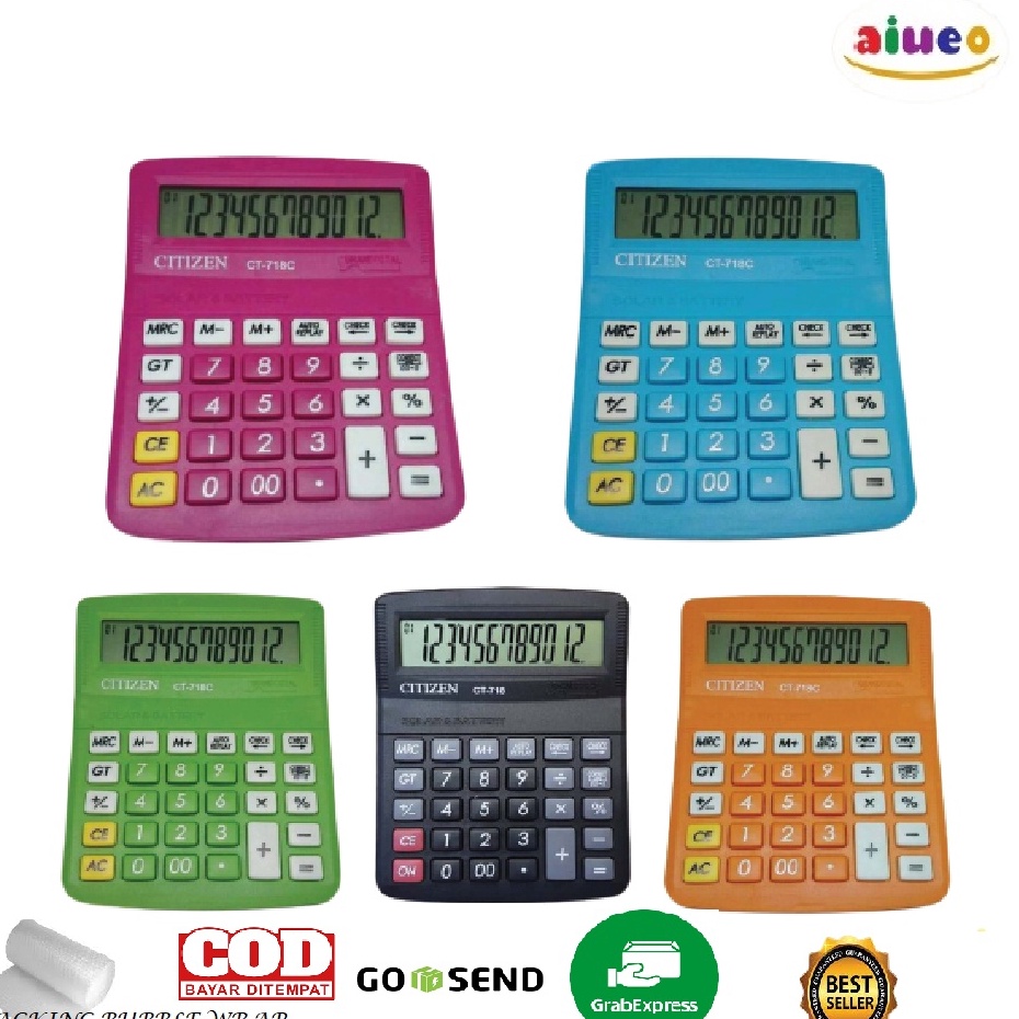 

Stock Banyak Kalkulator Citizen CT-718C Kalkulator CT 718 C Electronic Calculator 12 Digits Serba Murah