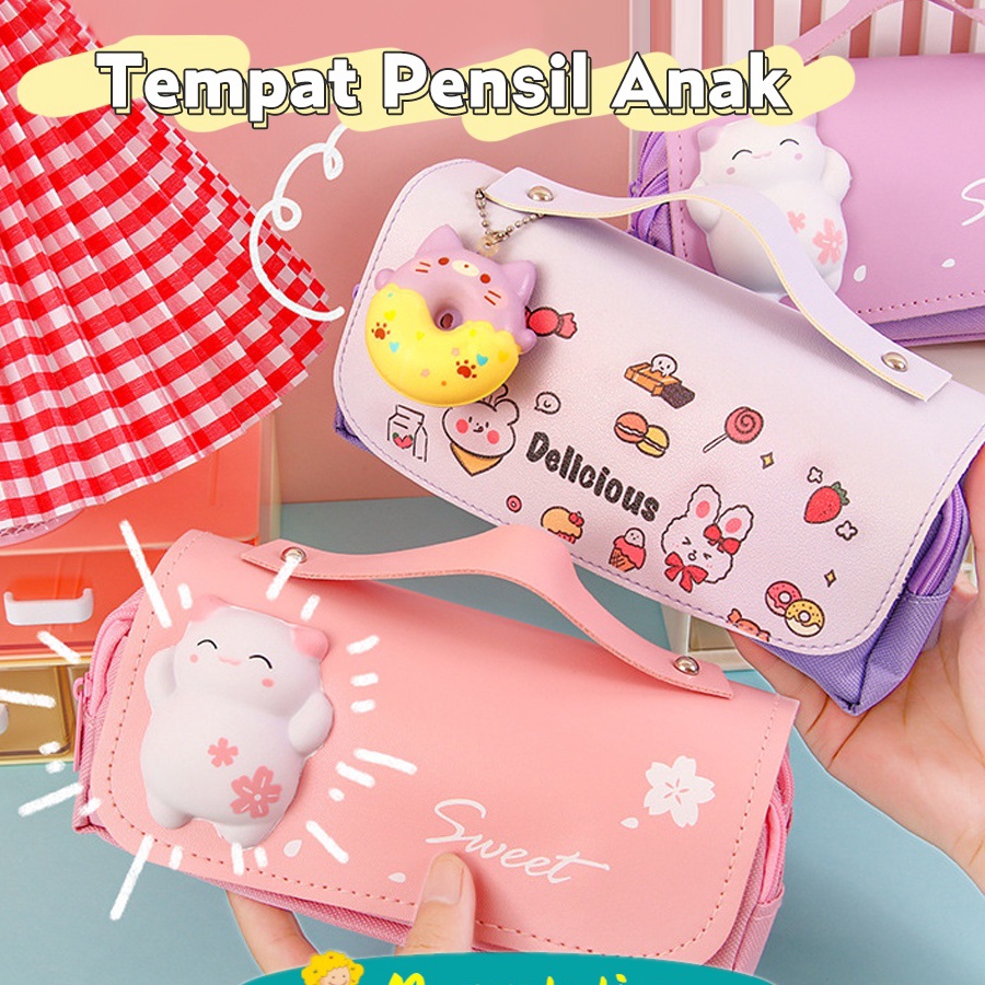 

Terlaris Mumystation Tempat Kotak Pensil Dekompresi /Cute Pencil Case/Tempat Pensil Squishy 3D Terkini