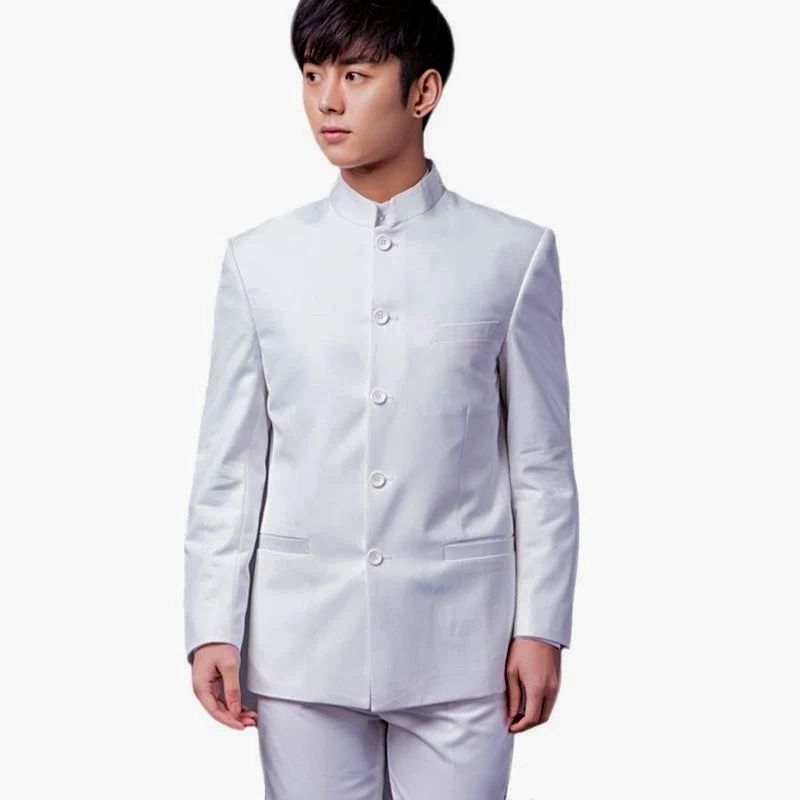 promo Termurah Jas mandarin putih / Jasko mandarin pria