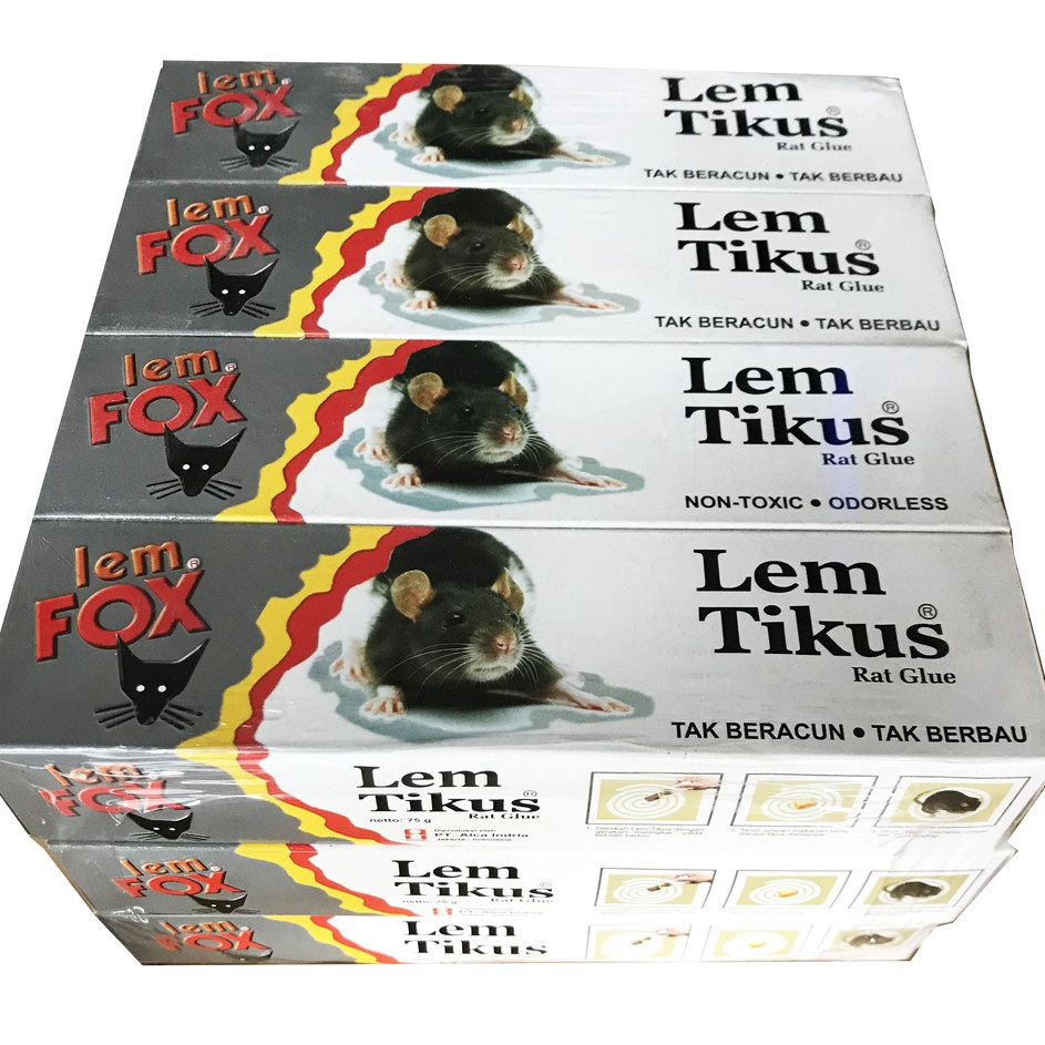 

Terlaris Lem Tikus Fox 75 gr Baru