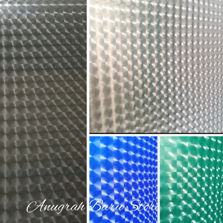 TIPE MOE540 Fiber pagar plastik penutup pagar motif 3 Dimensi