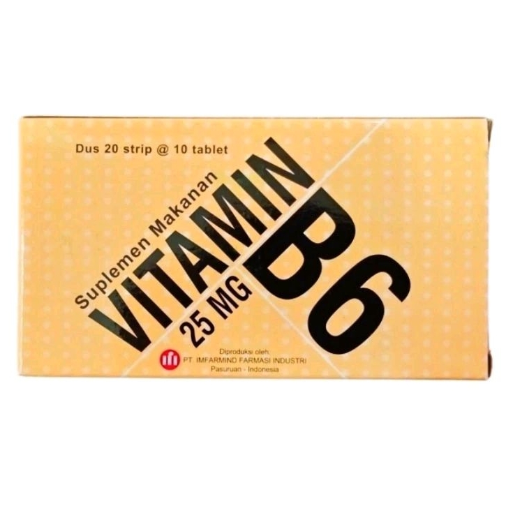 VITAMIN B6 25mg (200's /Dus) - IFI /IMFARMIND