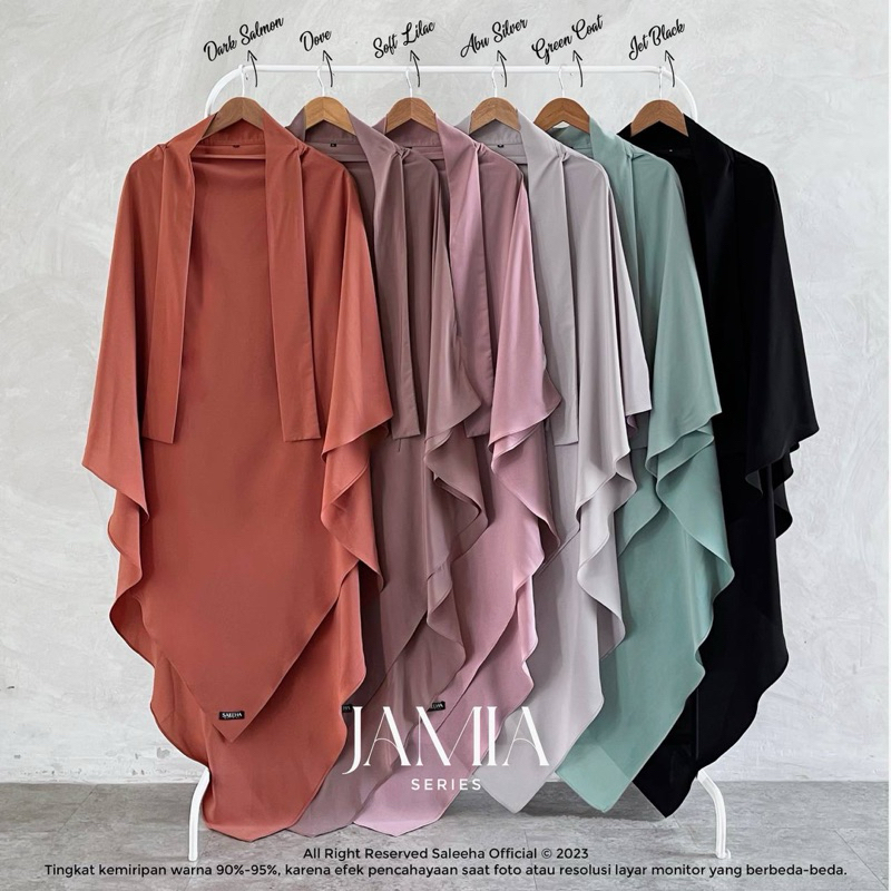 SALEEHA-JAMIA SERIES-FRENCH KHIMAR WARNA SOFT LILAC