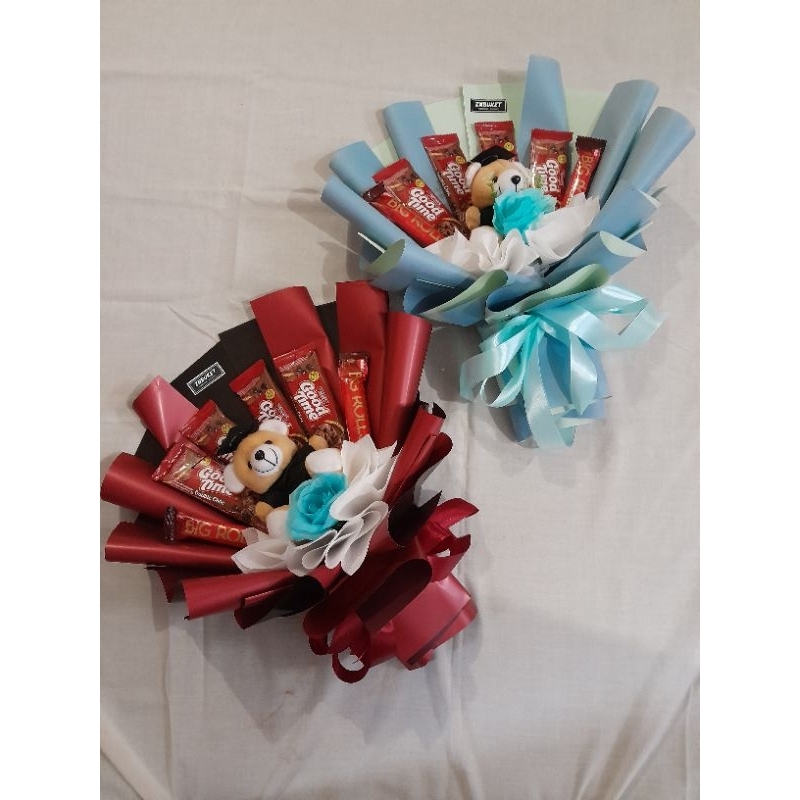 BUKET BONEKA MIX JAJAN