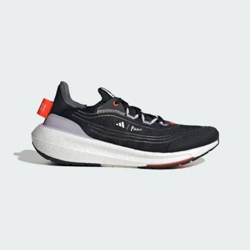 Sepatu Ultra Boost Light Black Solar Red Parley