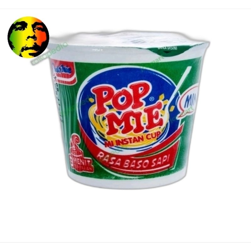 

Pop mie mini instant cup baso