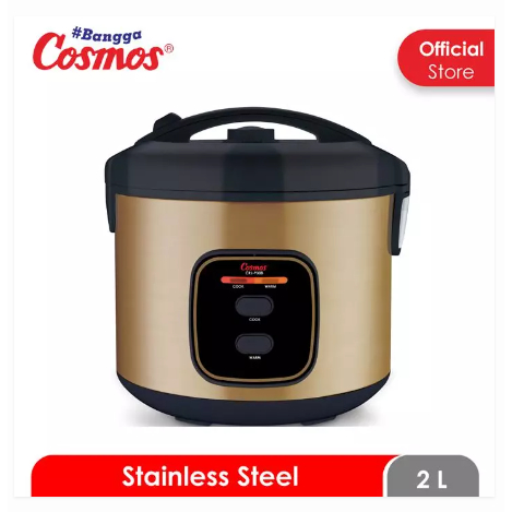 Cosmos CRJ-9308 Rice Cooker Penanak Nasi 2 Liter  (Stainless Steel)