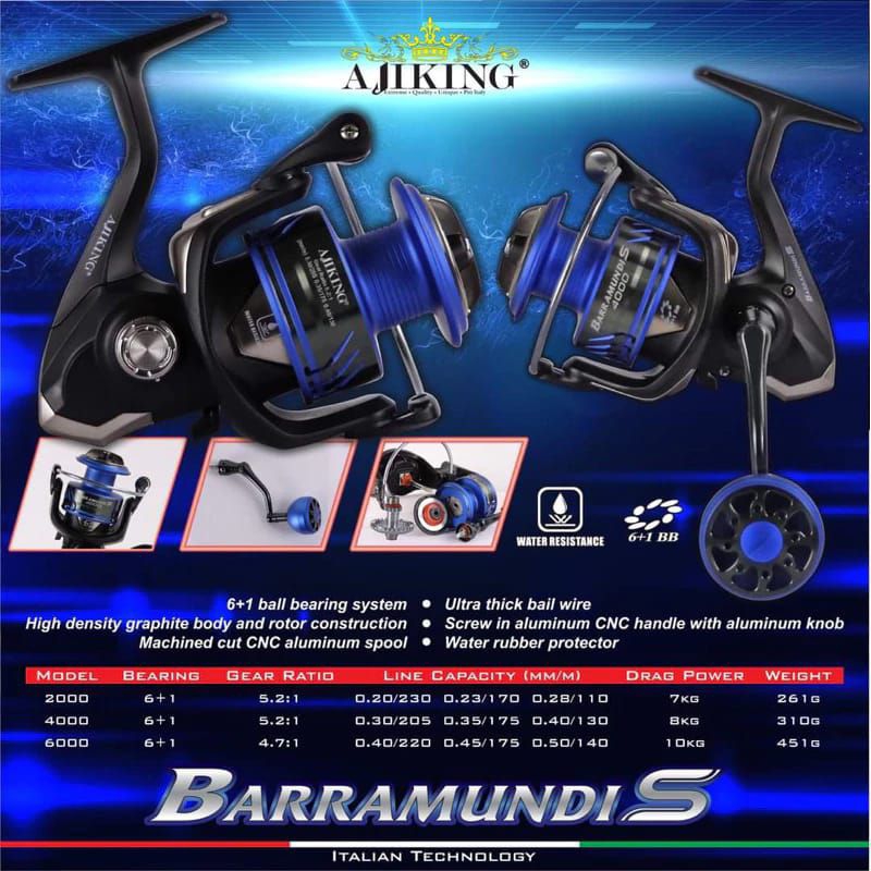 REEL AJIKING BARRAMUNDI S 2000,4000,6000