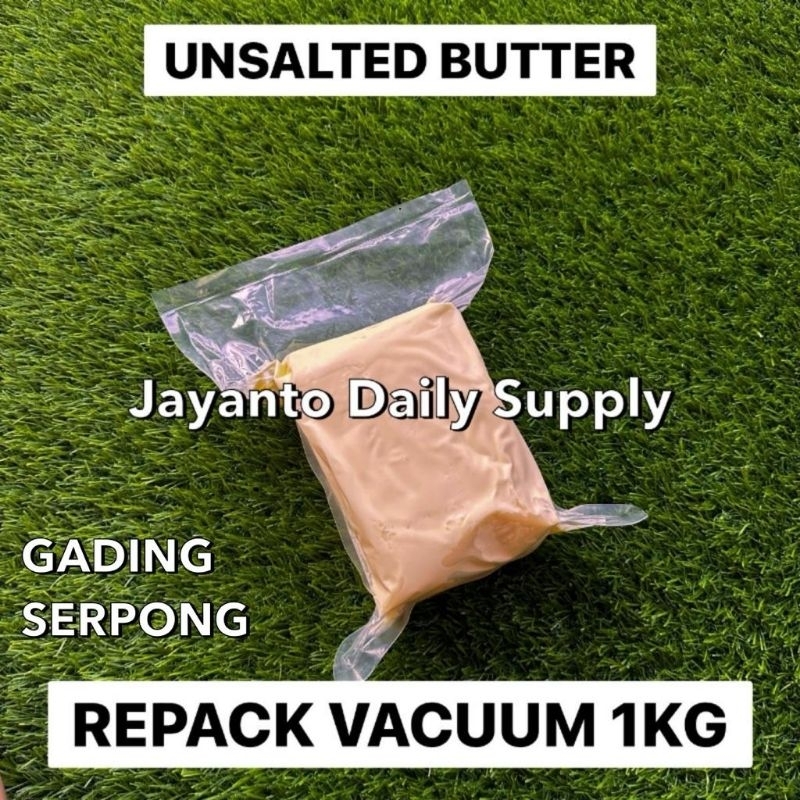 UNSALTED BUTTER ANCHOR 1KG REPACK / REPACK BUTTER / MPASI - 100% HALAL