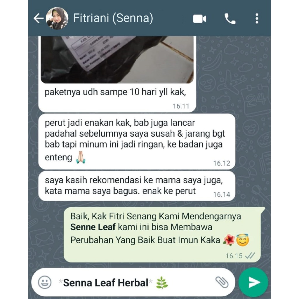 

Original Senna Leaf Annafis Superfood 500gr Daun Senna Membersihkan Usus Detox Usus