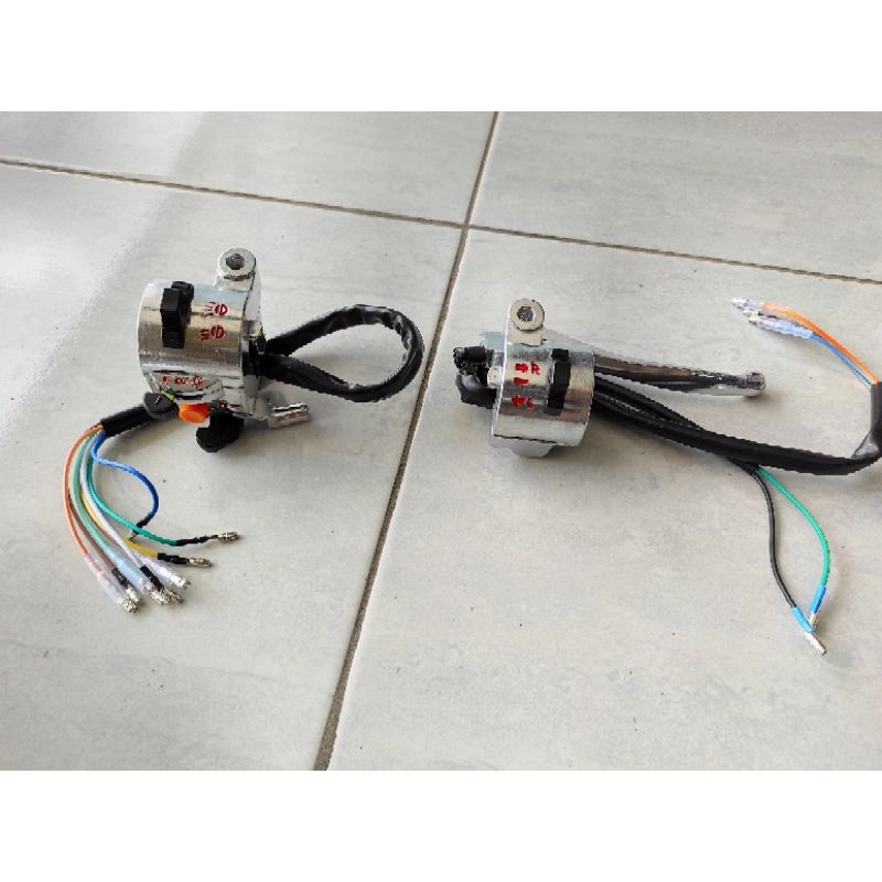 holder set honda c 70 model ori original import holder kanan kiri c70 impor saklar lampu sen bel kla