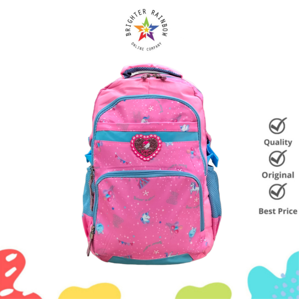 TAS SILVER GIRL 76320-1 UNICORN RANSEL ANAK SEKOLAH LAPTOP BACKPACK