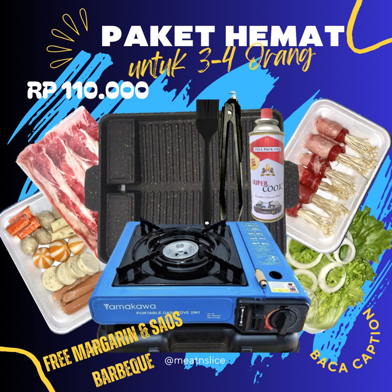 PAKET HEMAT NGEGRILL PORSI 3-4 orang