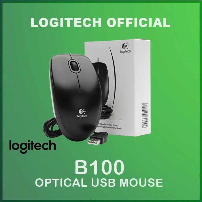 Mouse Logitech Optical B100 / Mouse Kabel Logitech B100