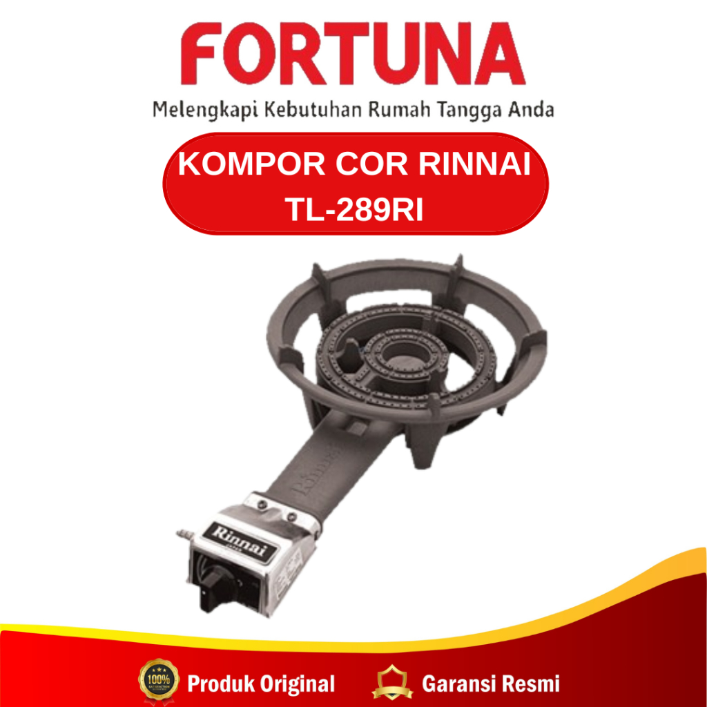 KOMPOR COR RINNAI TL-289RI / KOMPOR GAS RINNAI /KOMPOR COR /GARANSI RESMI