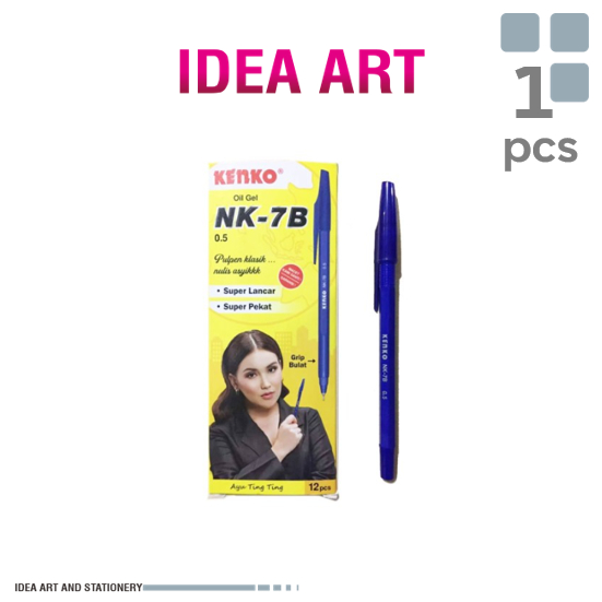 

Kenko Pulpen - Pen NK-7B Oil Gel 0.5mm Blue