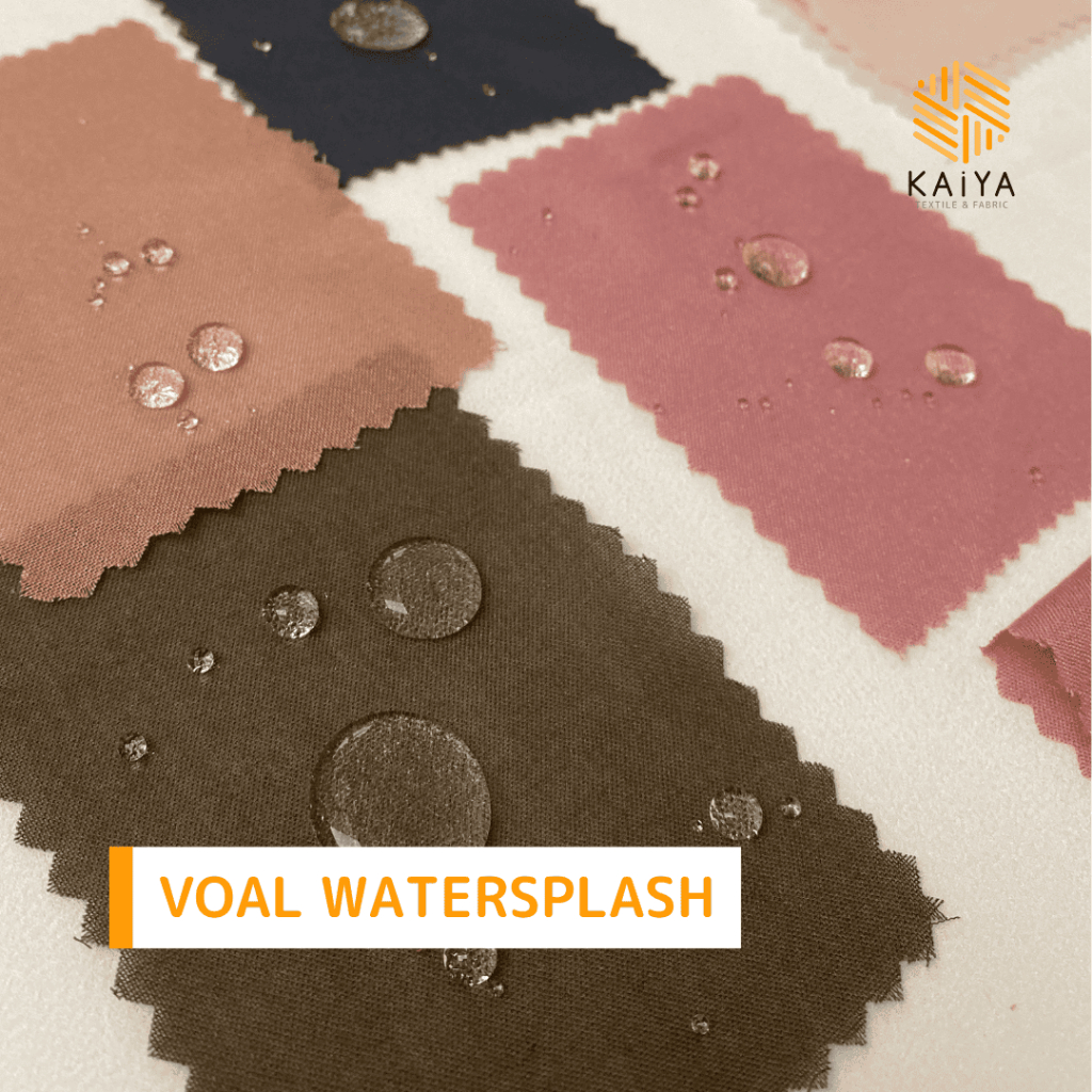 Bahan Kain Voal Emerald Watersplash Anti Air / Waterproof per 0.5 meter