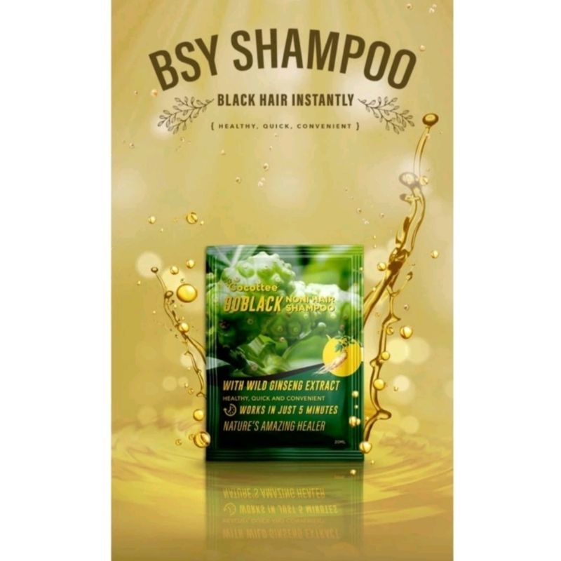 Cocotte BSY Goblack Noni hair shampoo, semir, pewarna rambut