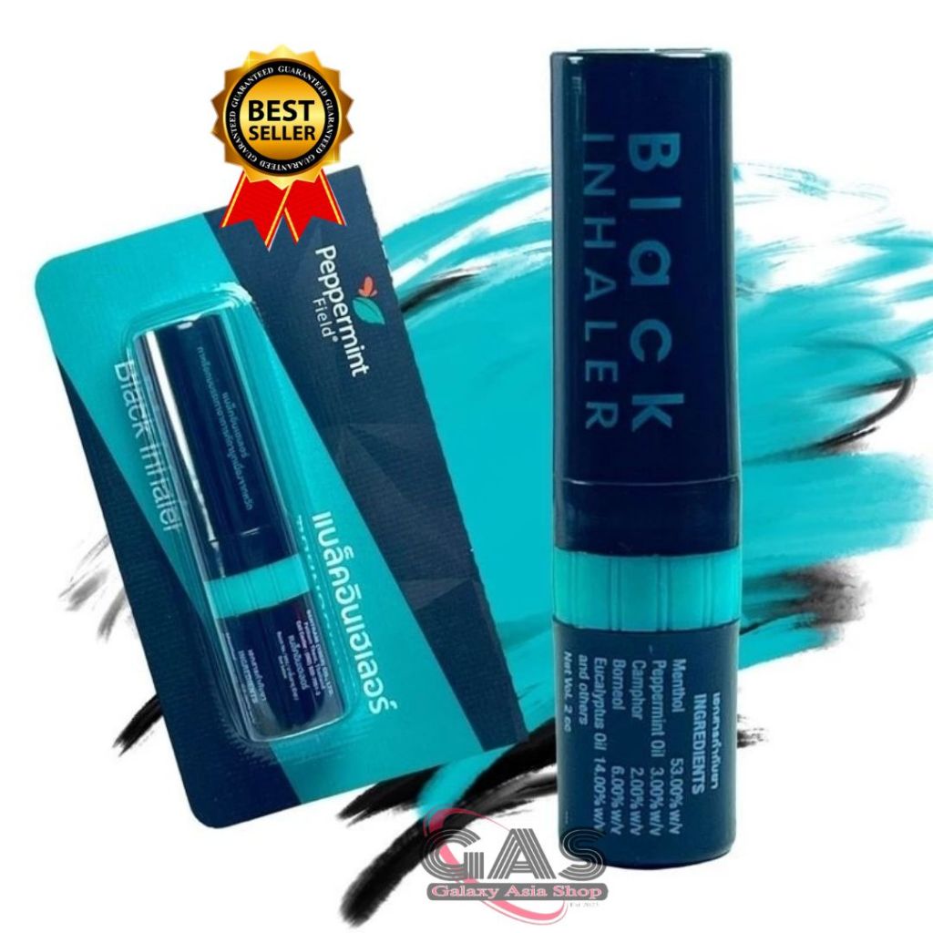 PEPPERMINT FIELD BLACK ORIGINAL THAILAND 100% INHALER THAILAND [ READY STOCK ]